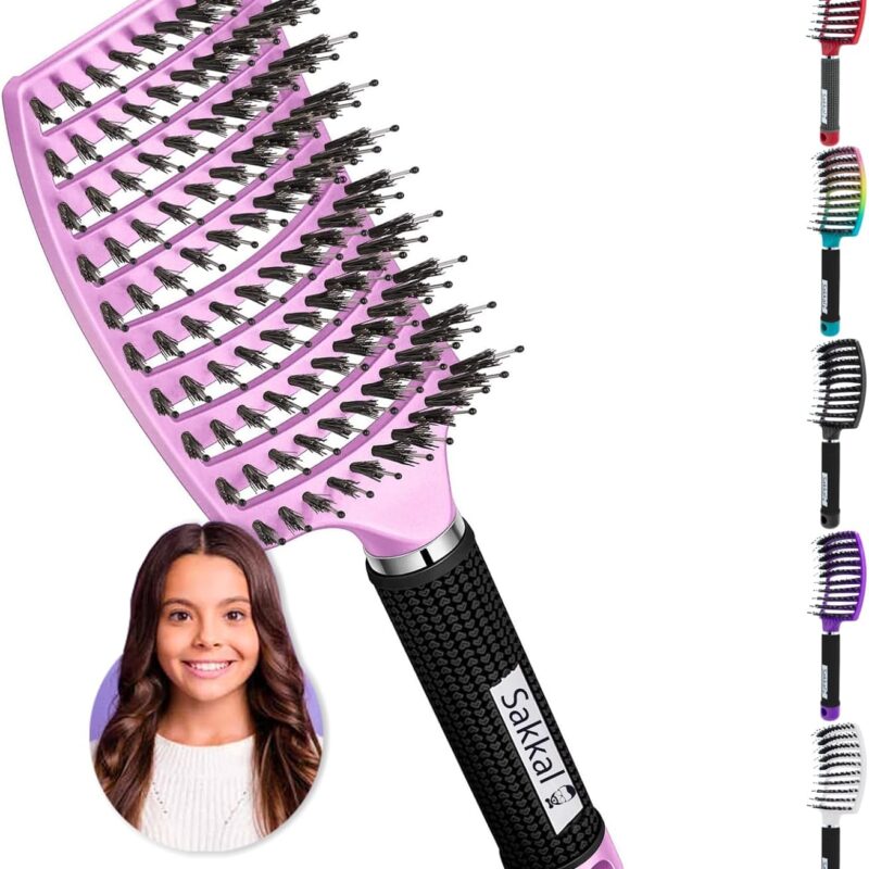 Brosse à Cheveux En Poils De Sanglier
