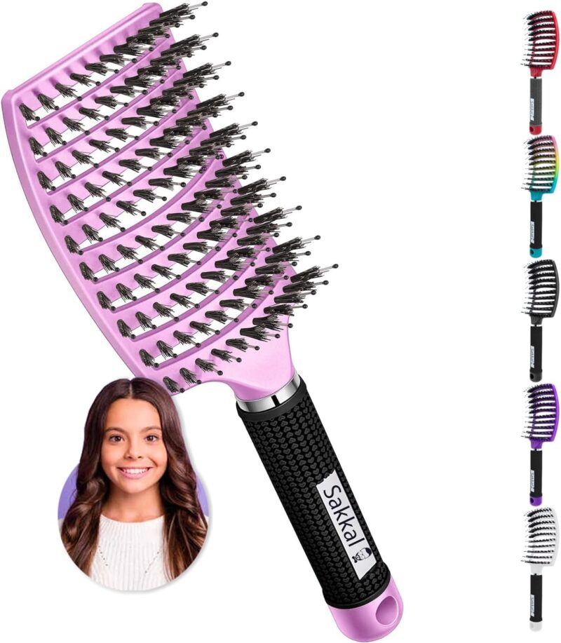 Brosse à Cheveux En Poils De Sanglier